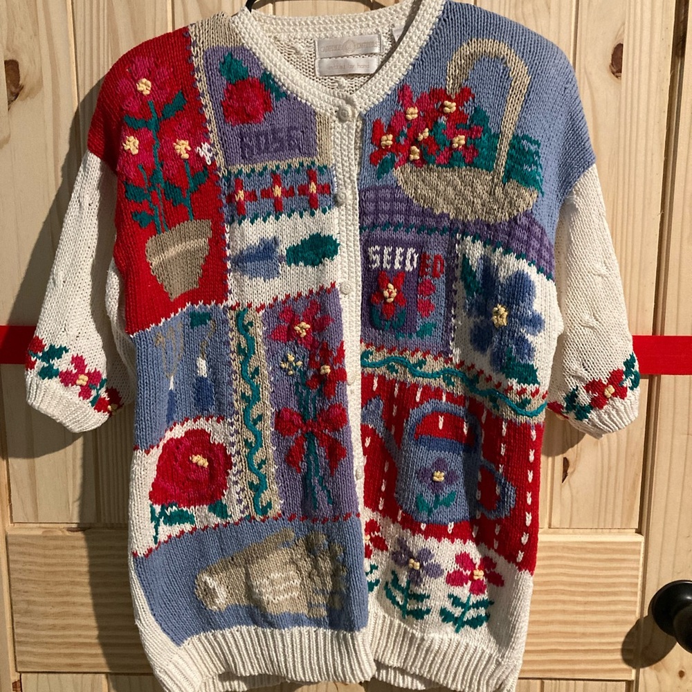 Vintage knitted grandma sweater